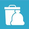 Trash and recycling cans