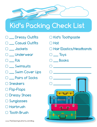 Packing List for Kids